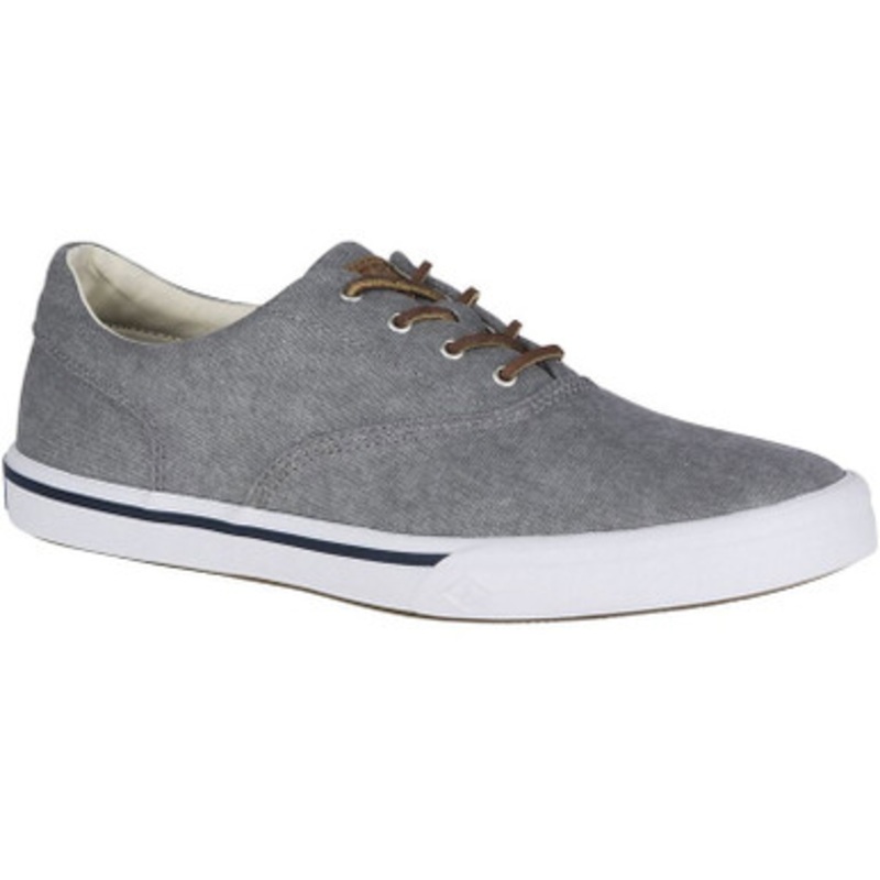 Sperry Men’s Striper II CVO Salt Washed Sneaker – Grey – 9