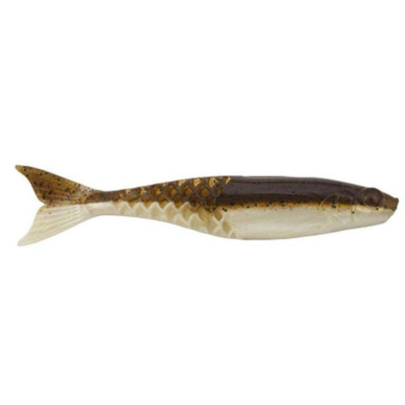 Berkley PowerBait PowerStinger – 4.25in – Green Pumpkin Pearl White