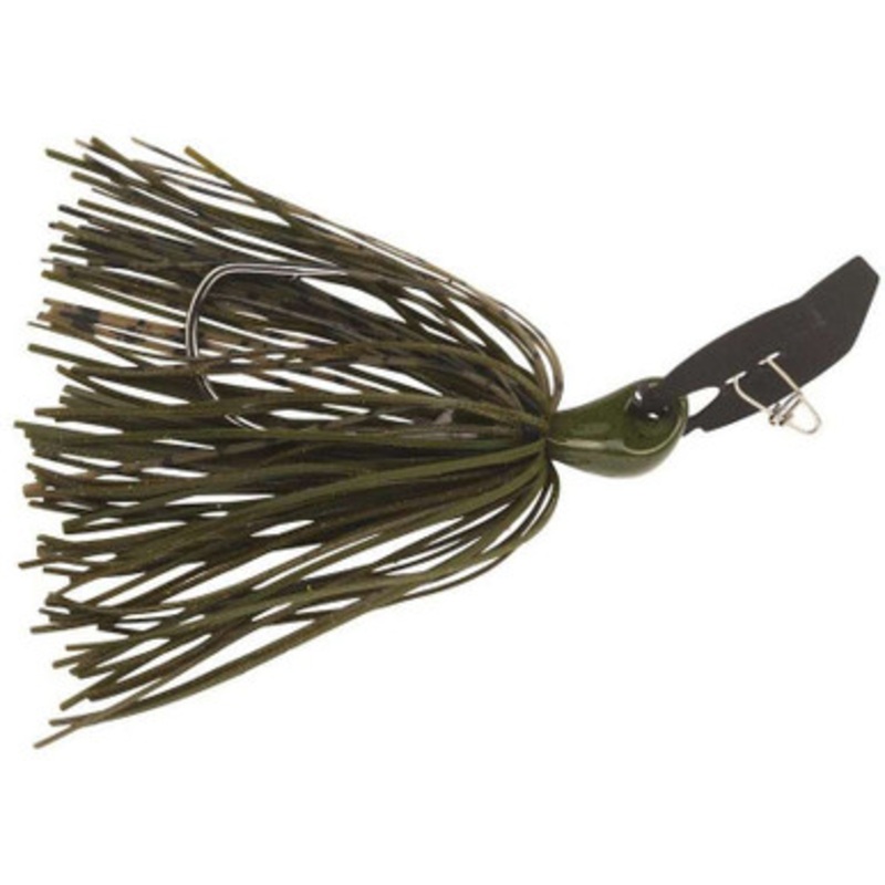 Berkley SlobberKnocker Bladed Jig – 3/8oz – Green Pumpkin