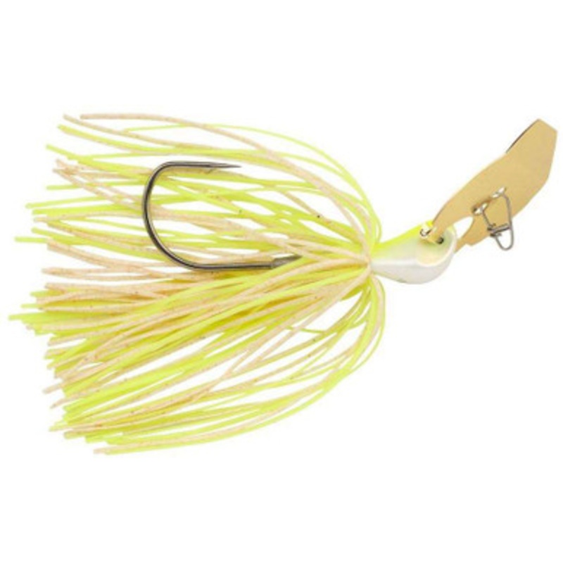 Berkley SlobberKnocker Bladed Jig – 3/8oz – White Chartreuse