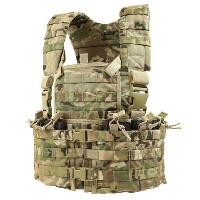 Condor MOLLE Modular Chest Rig/Hydration Carrier, MultiCam