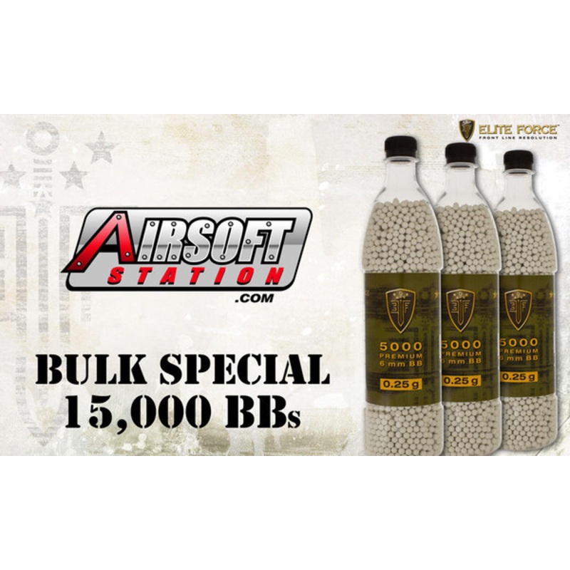 Elite Force Premium BBs, 0.25g, 15K Bulk Deal