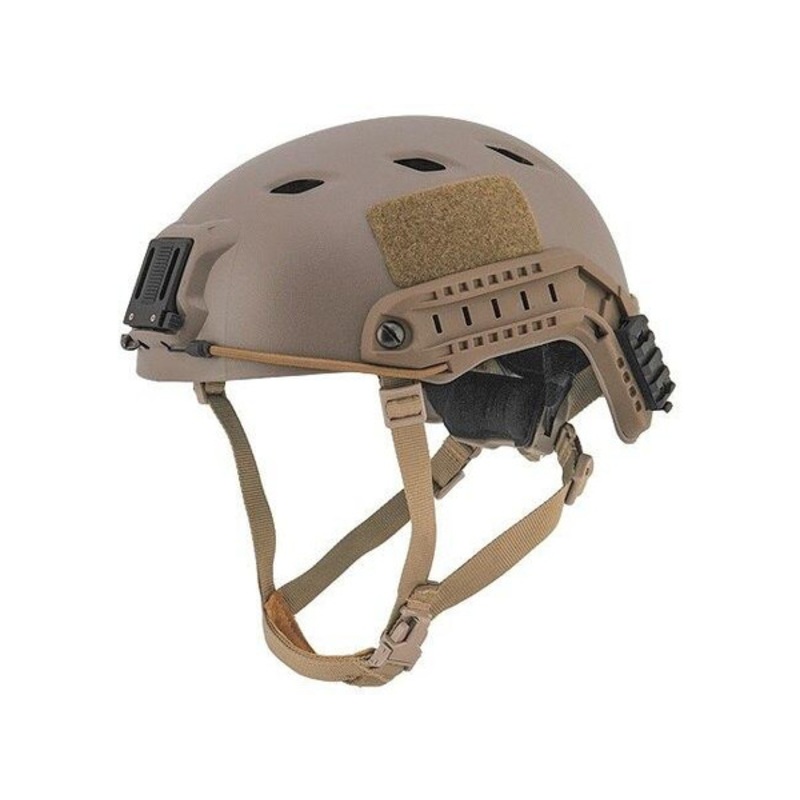 Lancer Tactical SpecOps Military Style NVG Helmet w/ Rails, Tan