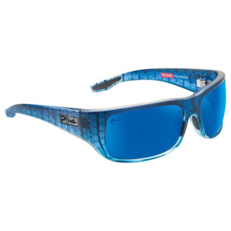 Pelagic Fish Hook Ltd Polarized Sunglasses – Blue Helix/Blue Glass