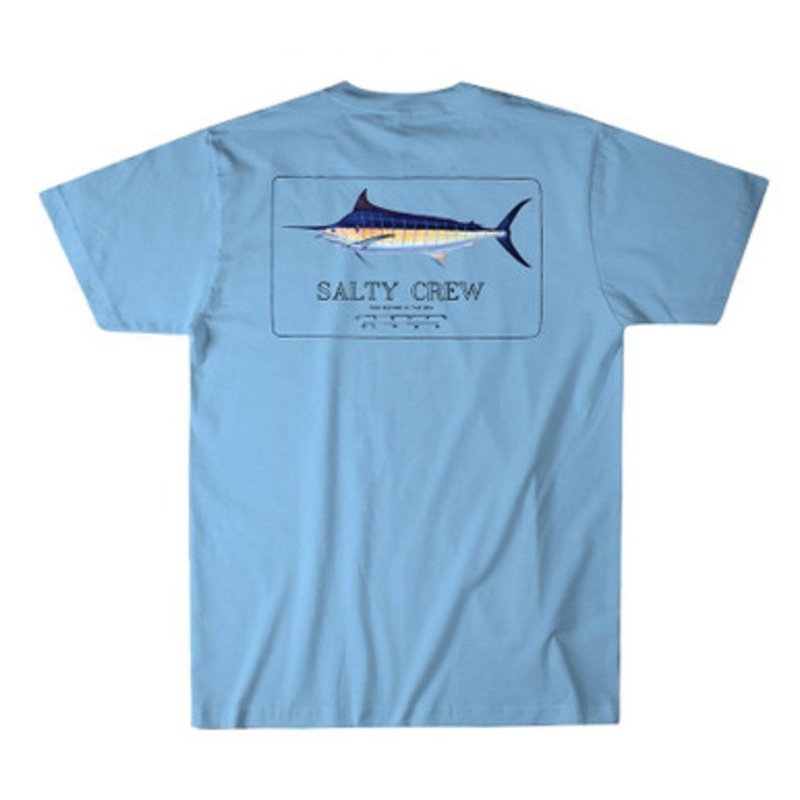 Salty Crew Blue Rogers Short Sleeve T-Shirt – Light Blue – L