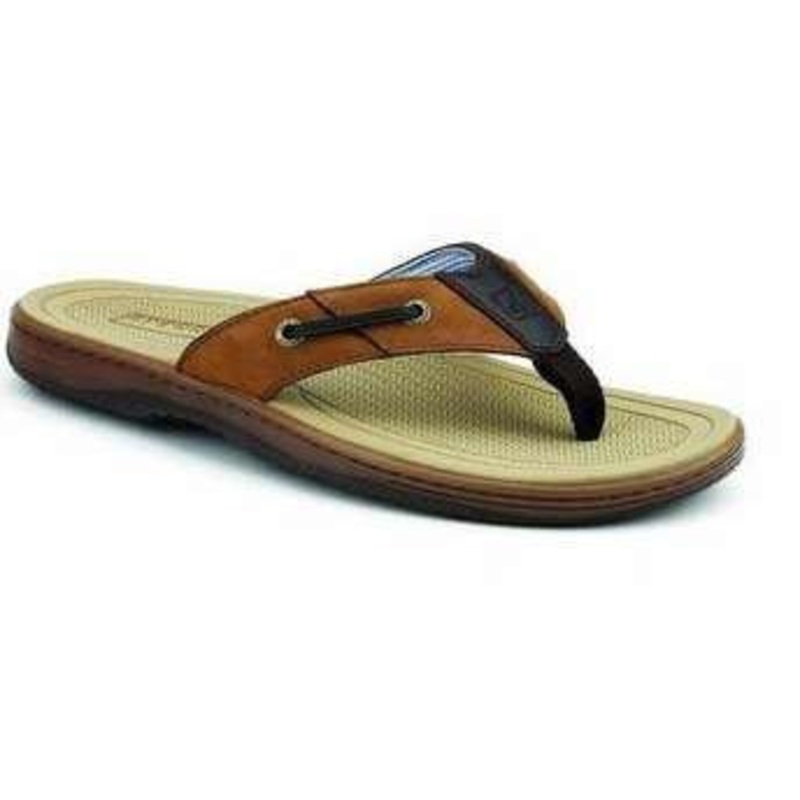 Sperry Baitfish Thong Sandal – Brown/Buc Brown – Size 9M