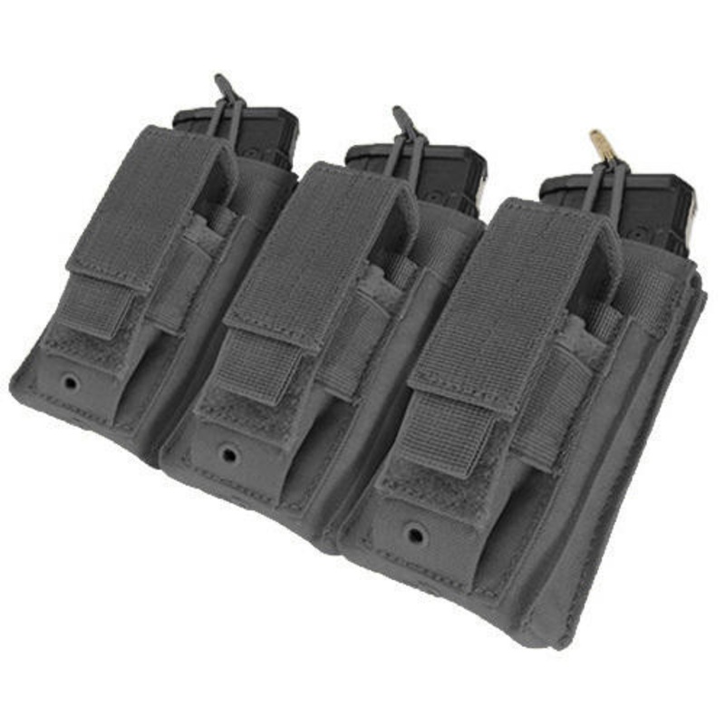Condor MOLLE Triple Kangaroo Mag Pouch, Black