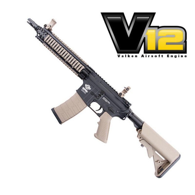 G&G CM18 MOD1 Two-Tone Black/Tan Powered by Valken V12 Engine