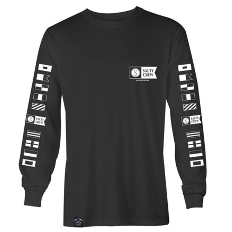 Salty Crew Alpha Long Sleeve T-Shirt – Black M