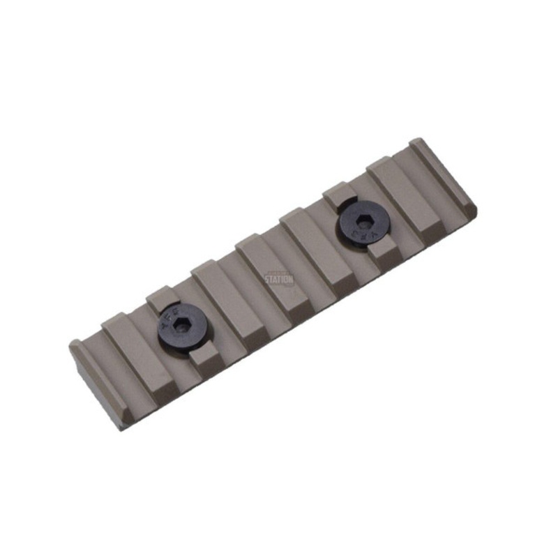 UTG PRO M-LOK 8-Slot Picatinny/Weaver/20mm Rail Section for Magpul MLOK Rails, Tan