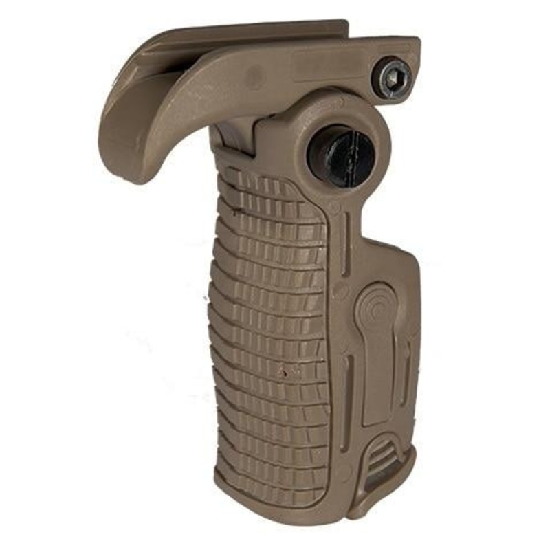 AB163 AK-Style Foldable & Extendable Tactical Foregrip, Dark Earth