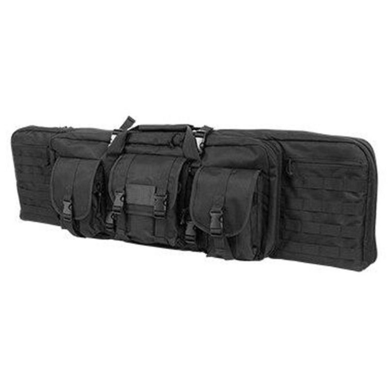NC STAR Double Carbine Padded Rifle Case w/ Shoulder Straps, 42 Inch, Black