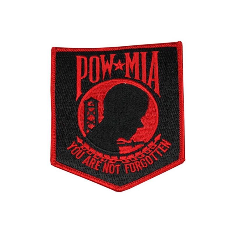 Raptors Tactical 3.5 POW Patch Red Iron On