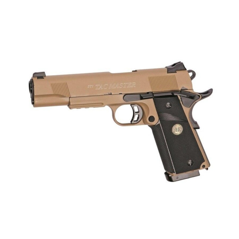 STI Tac Master Full Metal CO2 Blowback Airsoft Pistol Desert Tan – REFURBISHED