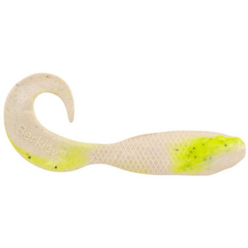 Berkley Gulp! Minnow Grub – 3in – Chartreuse Pepper Neon