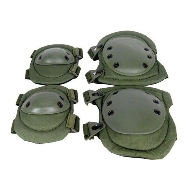 Lancer Tactical Knee and Elbow Pad Set, OD Green