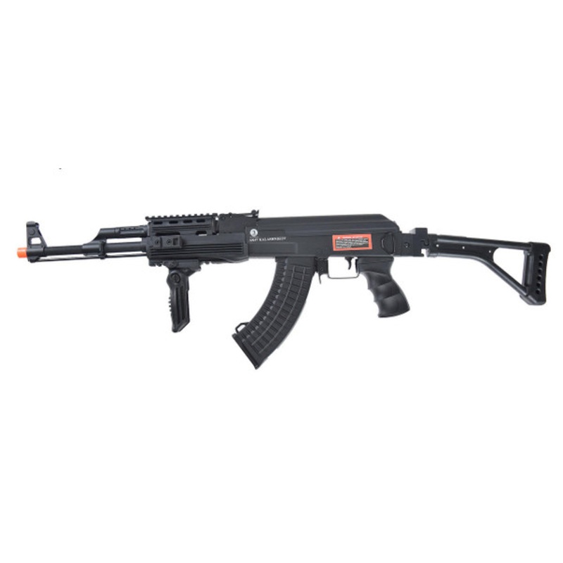 AK47 Kalashnikov 60th Anniversary RIS AEG Airsoft Rifle, Black