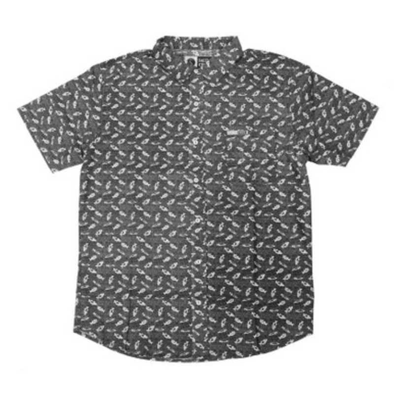 Salty Crew Bait Ball Short Sleeve Woven Shirt – Black 3X-Large