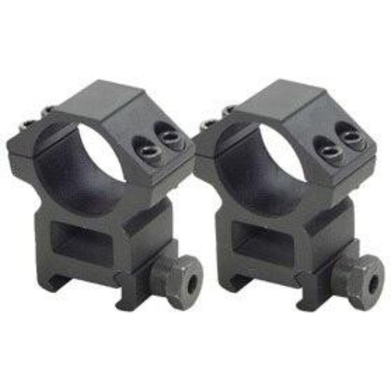 UTG Premium 1 Rings, High, Weaver Mount, See-Thru