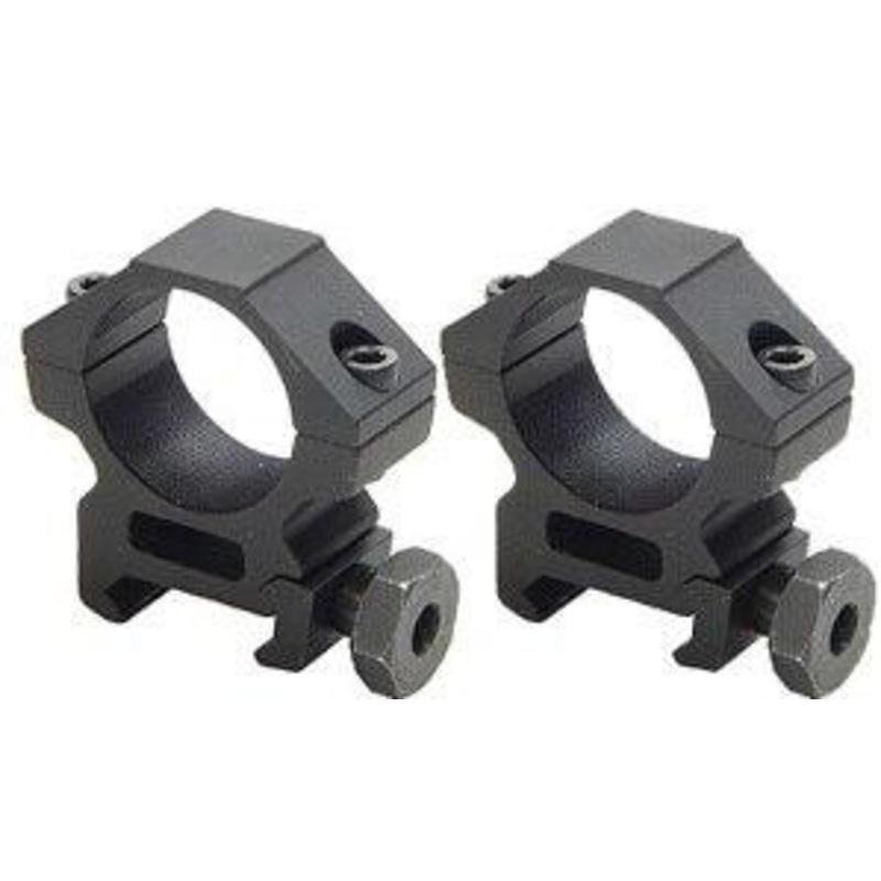UTG Premium 1 Rings, Low, Weaver Mount, See-Thru