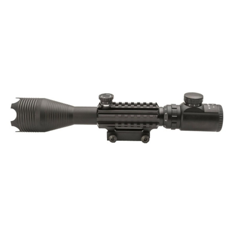 4-16X50mm Tri-Rail Illuminated Sniper Rifle Scope w/ Built In Mount