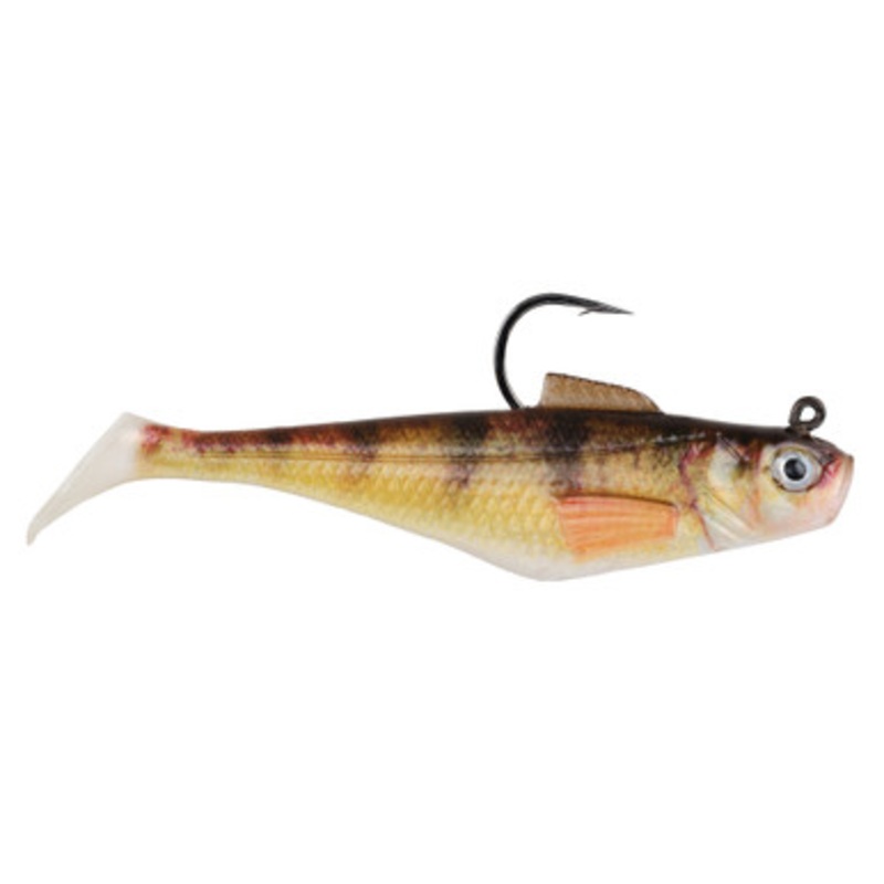 Berkley Powerbait Pre-Rigged Swim Shad – 4in – HD Yellow Perch