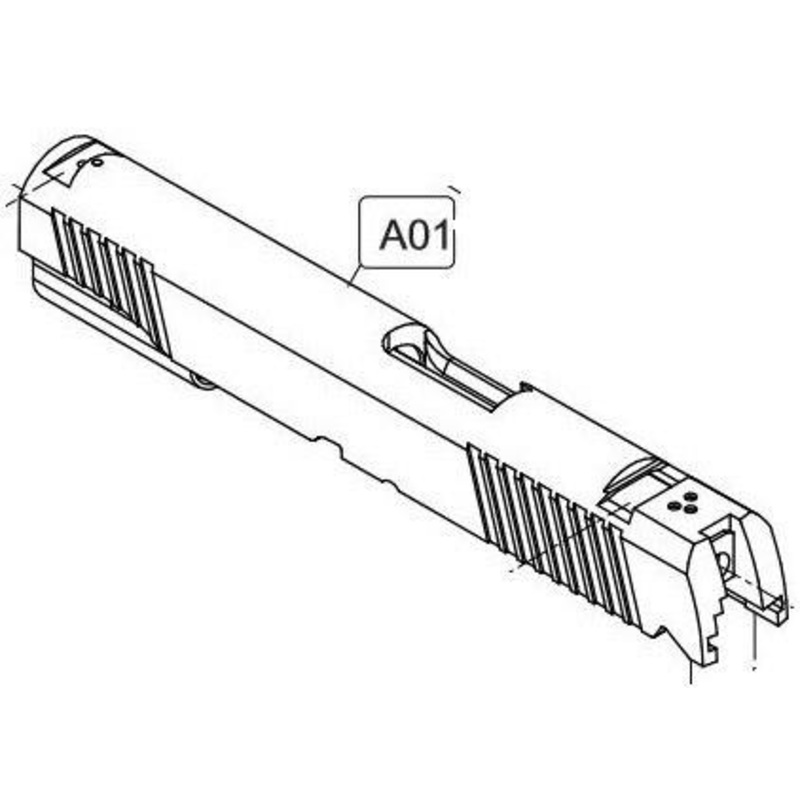 Elite Force/KWC 1911 A1 CO2 Blowback Airsoft Pistol  Slide