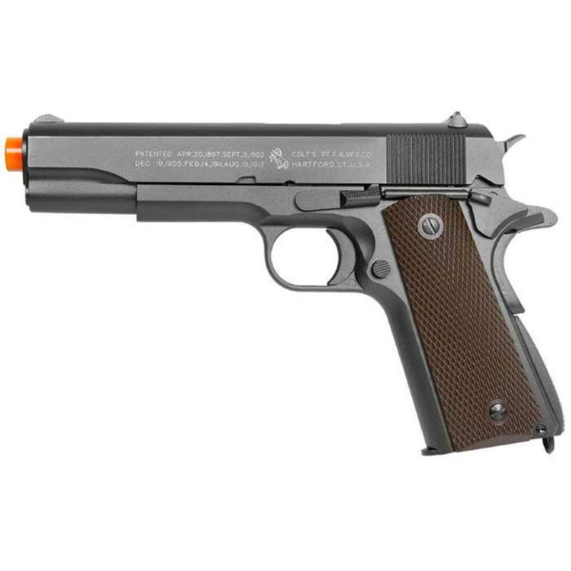 Full Metal Colt 1911 CO2 Blowback Airsoft Pistol by KWC – High Velocity Version