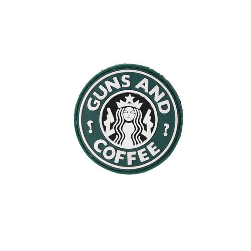 Guns And Coffee PVC Velcro Patch