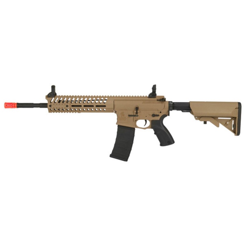 Lancer Tactical Multi Mission Carbine Blowback AEG, 14.5, OEM by Lonex, Tan/Black