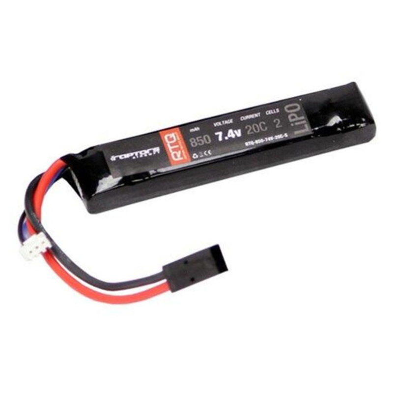 Raptors Airsoft 7.4V 850 mAh 20C Mini LiPO Battery for Airsoft