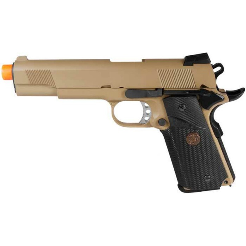 WE Full Metal 1911 MEU Desert Gas Blowback Airsoft Pistol