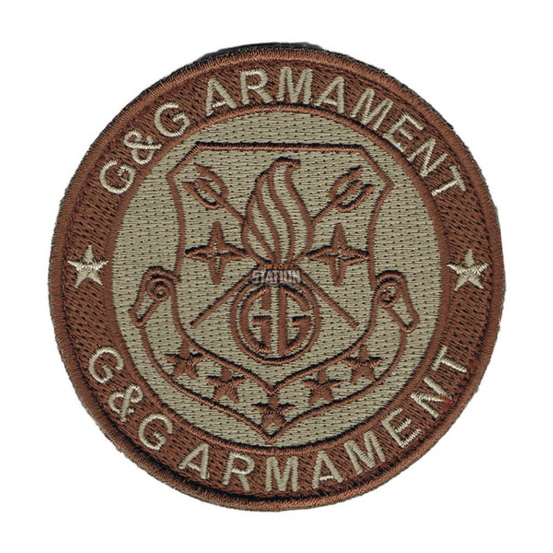 G&G Armament Official Velcro Patch, Round, Tan