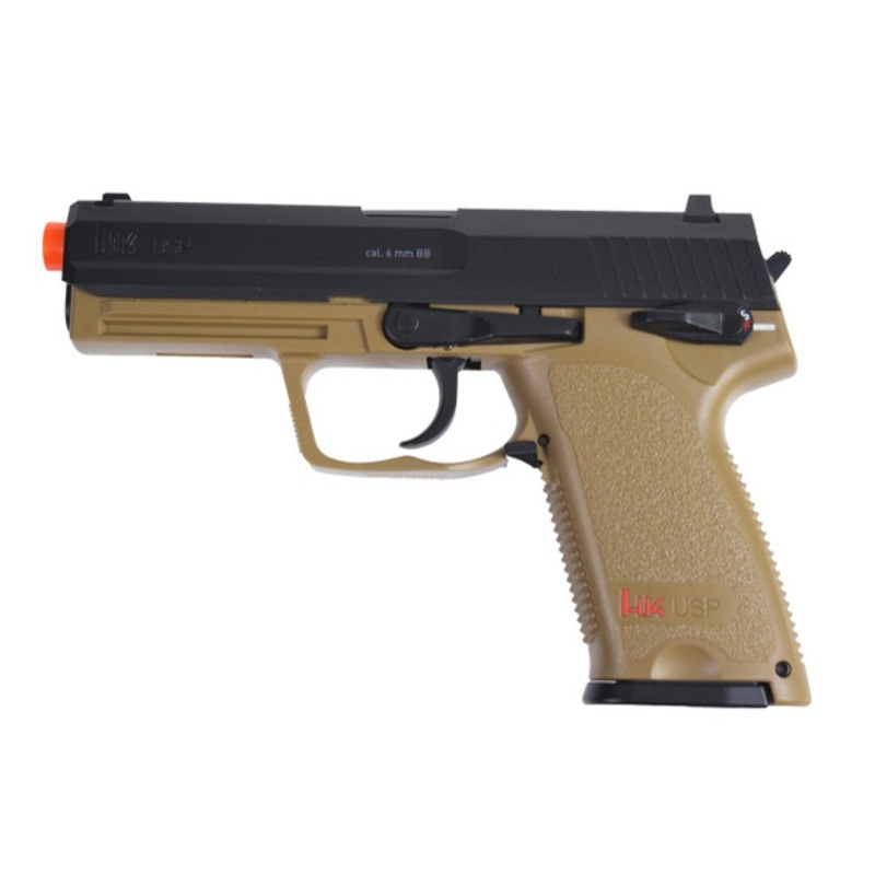 H&K USP CO2 Airsoft Pistol, Black/Tan