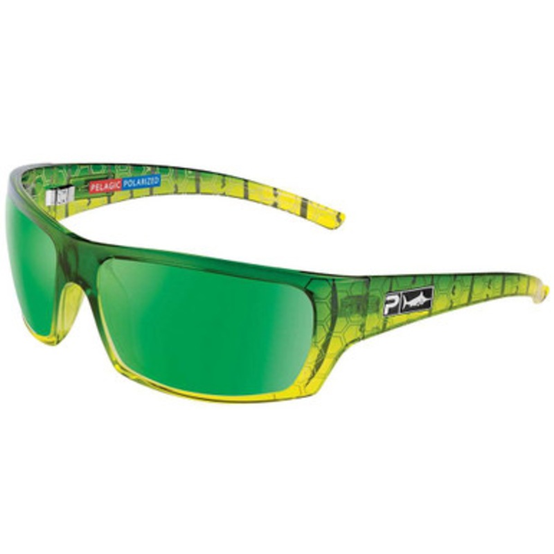 Pelagic The Mack Sunglasses – Green Dorado/Green Mirror