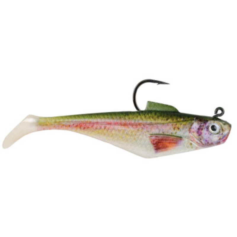 Berkley Powerbait Pre-Rigged Swim Shad – 4in – HD Rainbow Trout