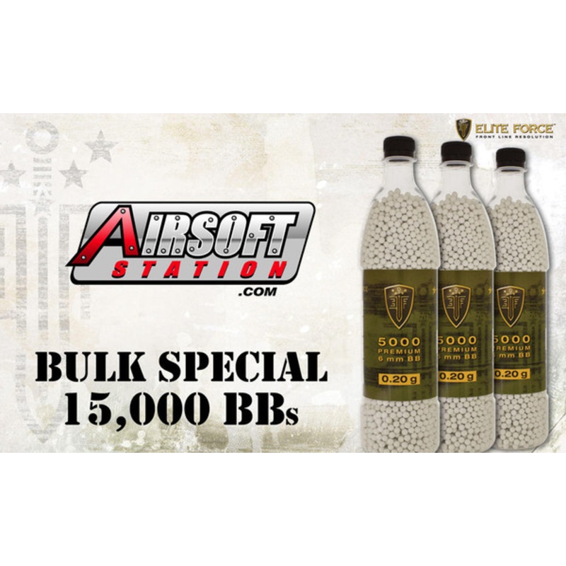 Elite Force Premium BBs, 0.20g, 15K Bulk Deal