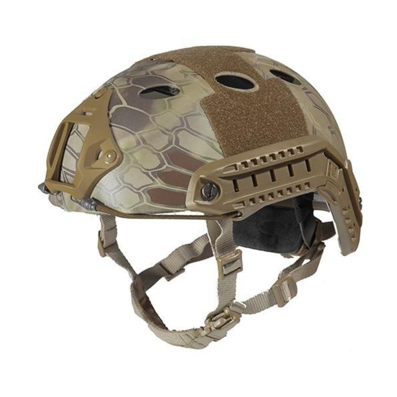 Lancer Tactical SpecOps Military Style Helmet, PJ Type with Rails and Velcro, HLD