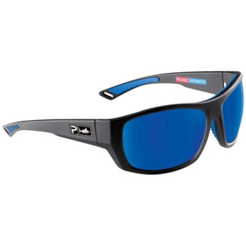 Pelagic Pursuit Sunglasses – Matte Black/Blue Mirror