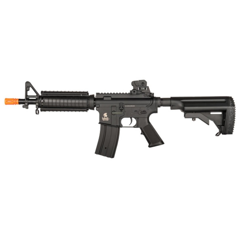 Lancer Tactical M4 CQB AEG Airsoft Rifle, Black