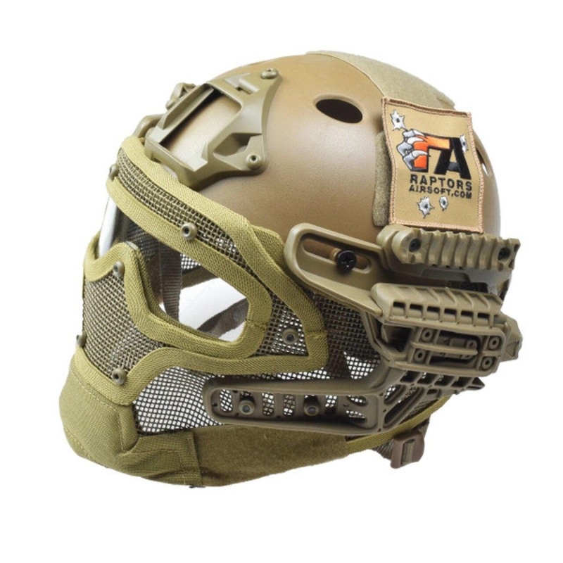 RTQ G4 System PJ Helmet & Full Mask, FDE/Tan