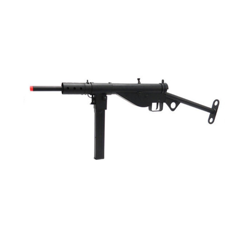 AGM WWII British Sten MKII AEG Airsoft Rifle, Black