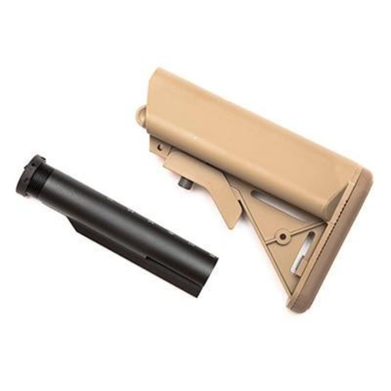 G&G Extended Battery Crane Stock & Buffer Tube Kit, Tan