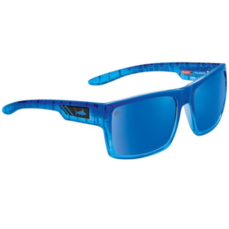 Pelagic Shark Bite Sunglasses – Blue Helix/Blue Mirror