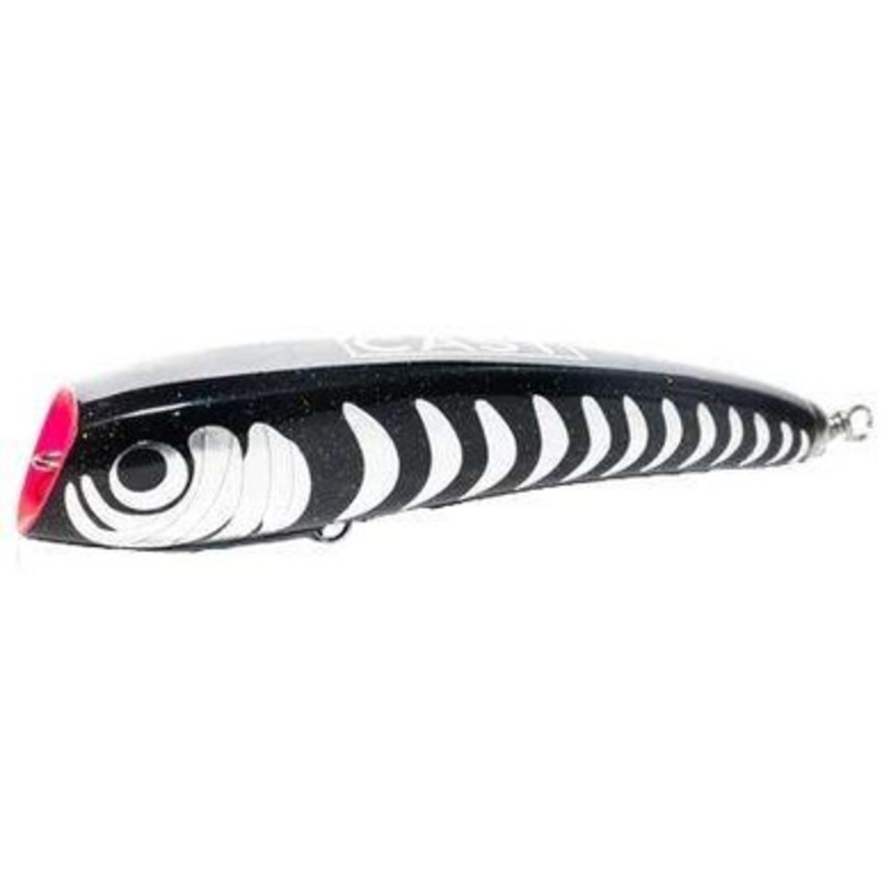 Cast Fishing Co. Down Under Diving Popper – 4in 20g – Blk Prl Chrome