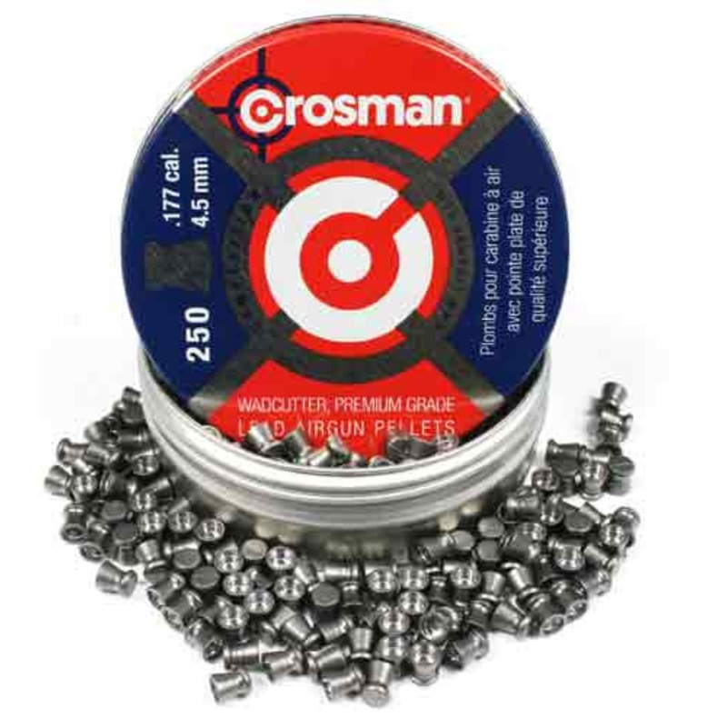 Crosman Competition .177 Cal, 7.4 Grains, Wadcutter, 250 Ct., Pellets