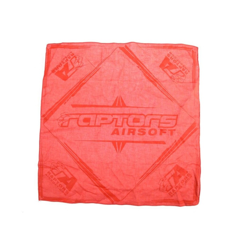 Raptors Airsoft Official Dead Rag, Red/Black