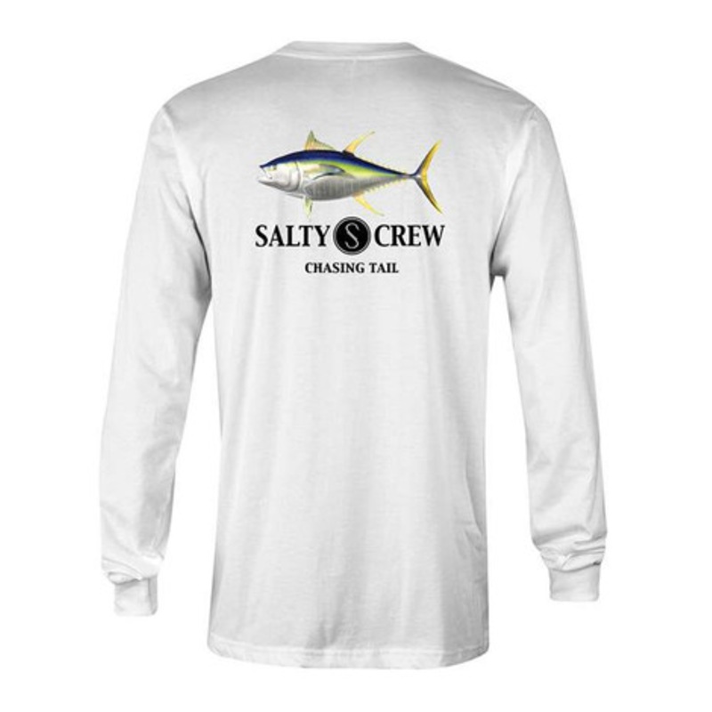 Salty Crew Ahi Long Sleeve Tech Shirt – White 2XL