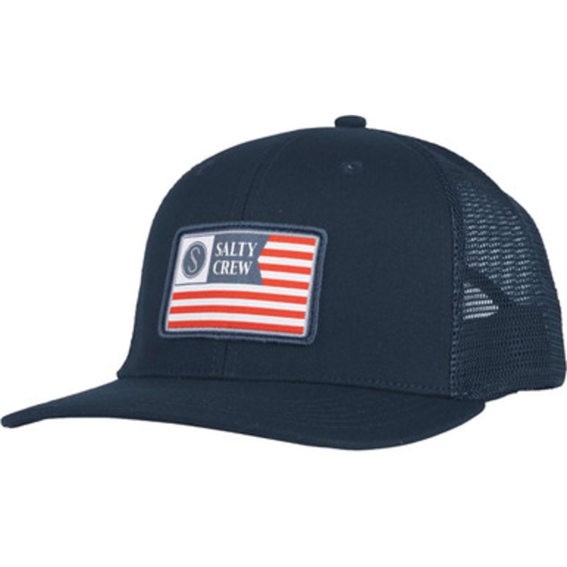 Salty Crew Patriot Retro Trucker Hat – Navy