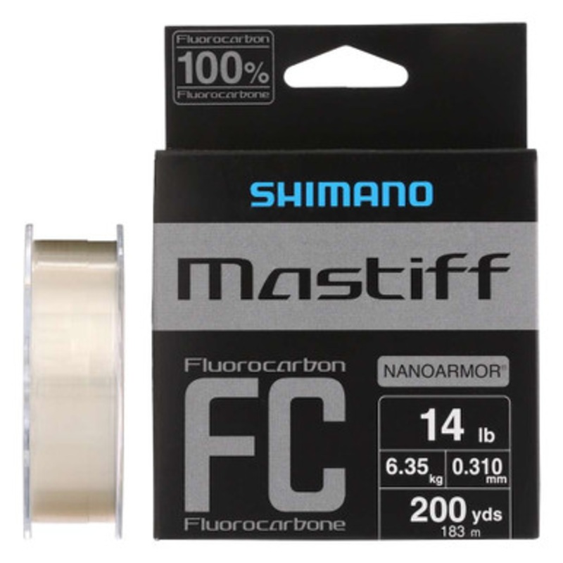 Shimano Mastiff FC Fluorocarbon Line – 14lb – 200yds